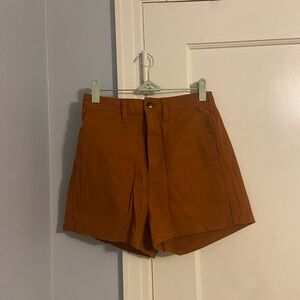Madewell burnt orange shorts. XS